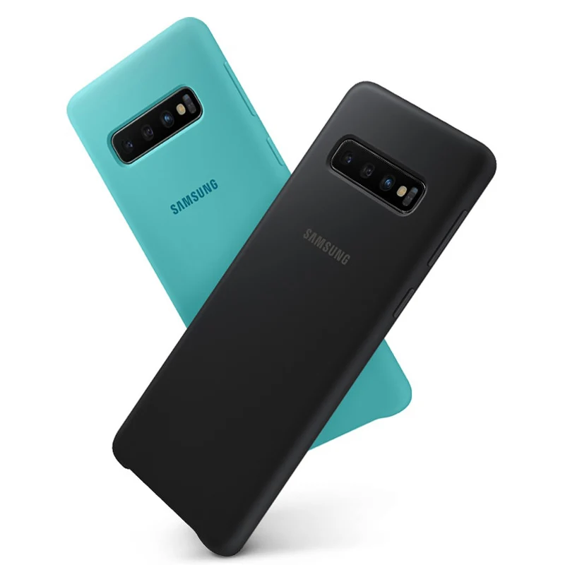 Оригинальный официальный силиконовый защитный чехол для Samsung Galaxy S10 + Plus SM-G9750 X