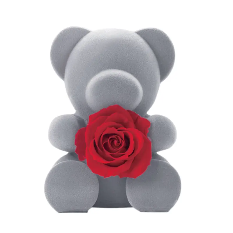 Конфеты красные свежие розы медведь Тедди с качественной подарочной коробкой