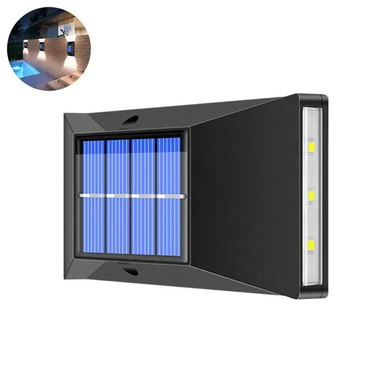 

Super Bright 6LED Solar Power Landscape Lamp IP65 Waterproof Door Fence Outdoor Garden Wall Lighting 2 Color