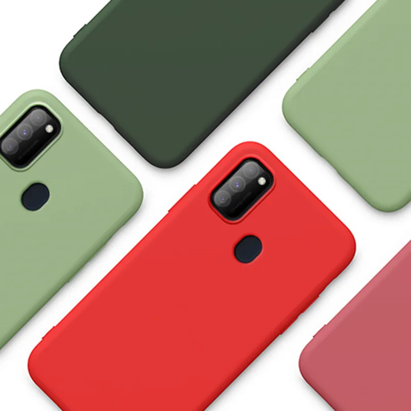 

For Samsung Galaxy A12 Case Liquid Silicone Protective Case For Samsung Galaxy A12 Back Cover Phone Bumper For Samsung A12 Funda