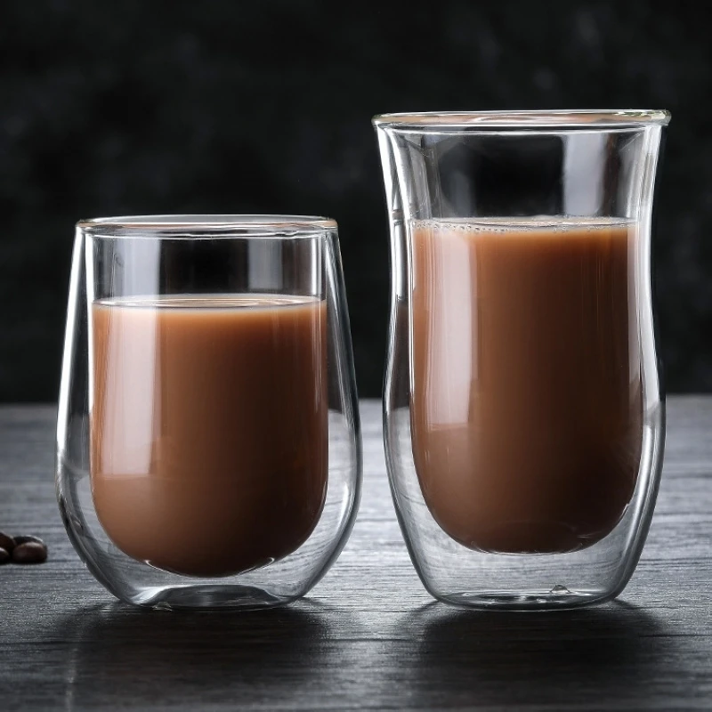 200/250 ml Creative Drinking Glasses Double Bottom Mug Coffee Glass Cup Elegant Juice Milk Tea Shot with Dragon Egg Shape | Дом и сад