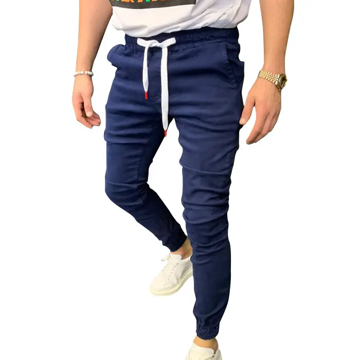 Новая мода мужские спортивные штаны для спортзала облегающие бега джоггеры