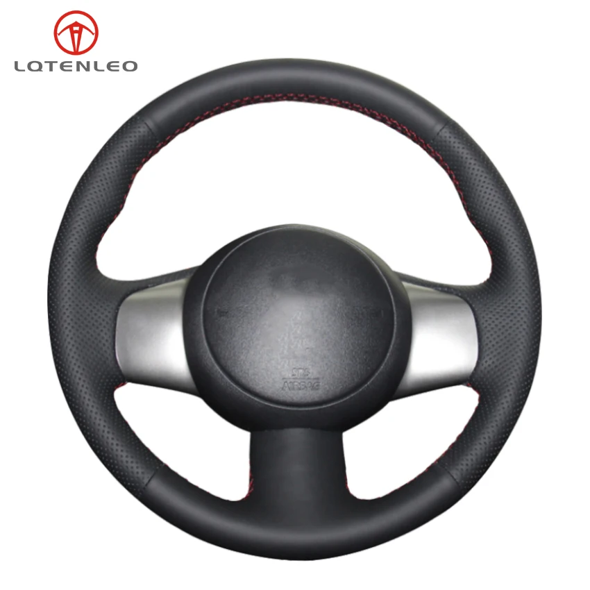 

LQTENLEO искусственная кожа черного цвета для Nissan March 2010-2016 Sunny 2011-2013 Versa Almera Cube NV200