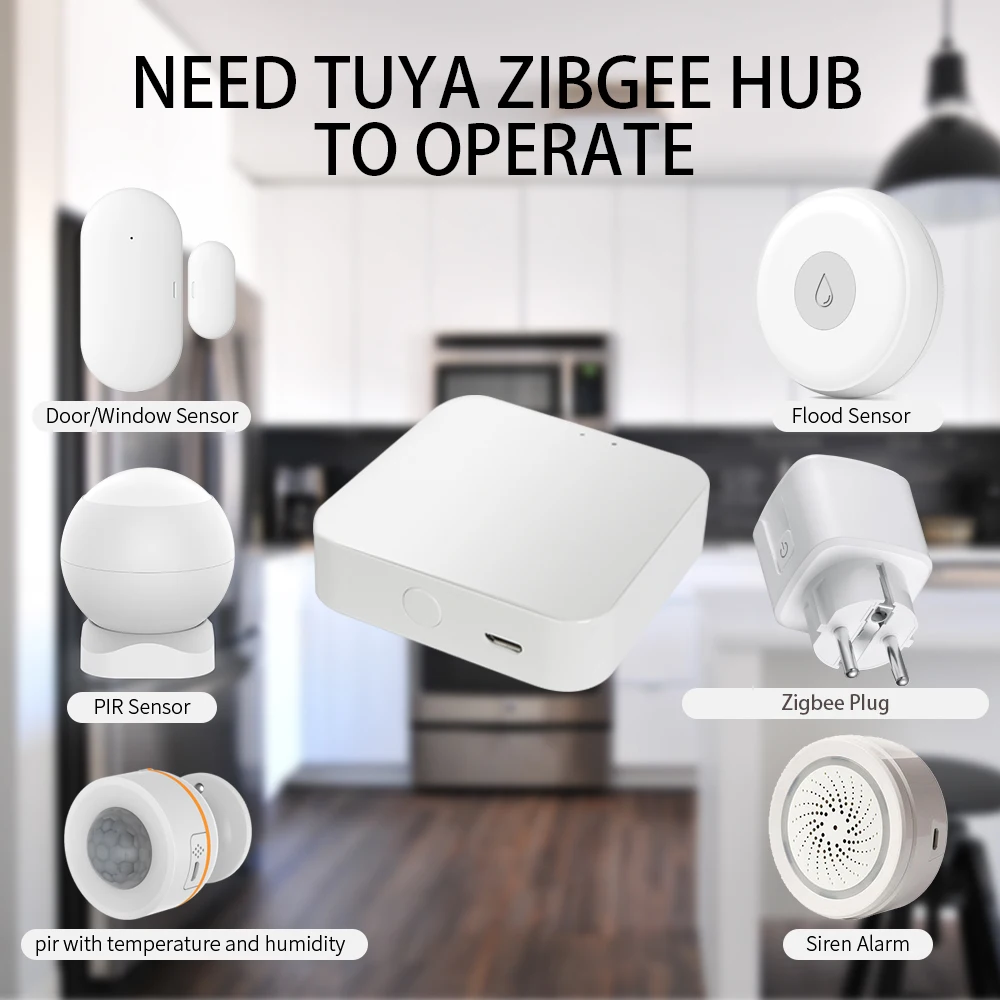 Умная розетка Tuya Zigbee 16 А 3680 Вт совместима с alexa Google Home | Безопасность и защита