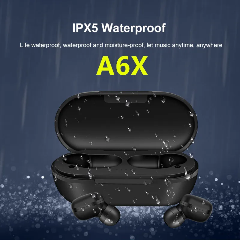 A6X 5 0 TWS Bluetooth гарнитуры для Xiaomi Airdots Беспроводные наушники с шумоподавлением