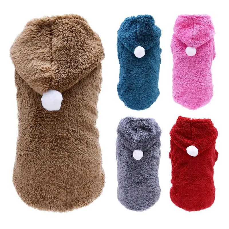 Новинка утепленный зимний комбинезон для питомцев милый щенков собак маленькая