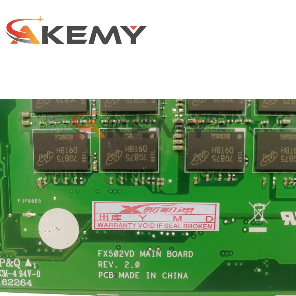 90nb0f10 r01300 motherboard for asus fx502ve fx502vd fx502v laptop motherboard mainboard 8gb ram i5 7300hq gtx1050ti v2g free global shipping