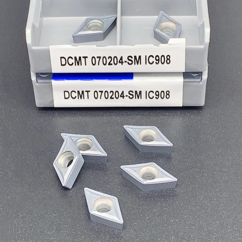 DCMT070204 SM IC907/IC908 внешний токарный инструмент для металла станок с ЧПУ из карбида Iscar
