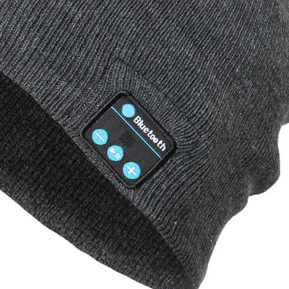 Беспроводные Bluetooth наушники музыкальная шапка универсальные умные шапки зимние