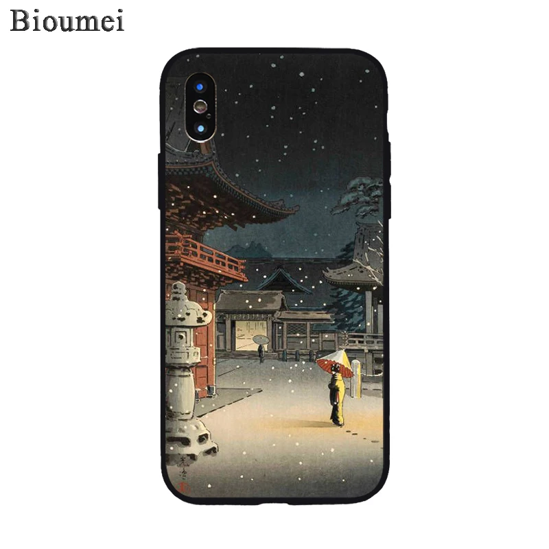 Pait Silicone Case for SE 2020 Iphone11 Pro Max XR X XS 5 6 7 8 Plus Soft Back Cover Fitted 77 Bioumei Eaves Starry Sky Art |