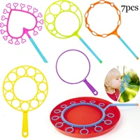 7pcs large bubble wands rings blower maker for kids indoor outdoor play summer themed party christmas