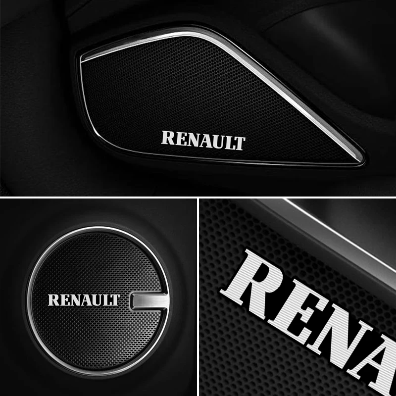 10 шт. 3D алюминиевый динамик стерео значок эмблема наклейка для Renault Laguna 2 Captur Fluence