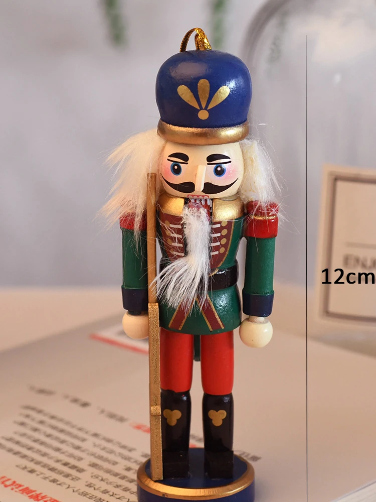Новогодний декор Детская кукла 1 шт. 12 см деревянный Щелкунчик солдат веселые