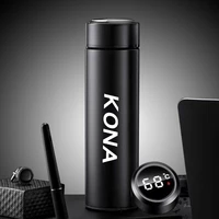 for hyundai kona 500ml travel mug smart thermos bottle temperature display portable stainless steel thermos
