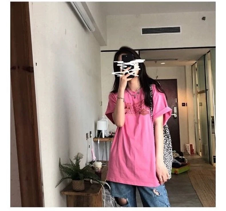 4 Sizes M-2xl Causal Loose All Match Fashion Basic Cute Letter Printed Short Sleeve Women Top Woman T-shirts | Женская одежда