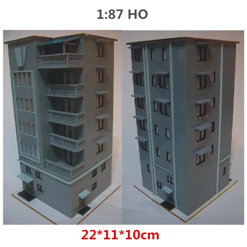

1:87 HO Scale DIY Model 7-story Bungalow Model Sand Table Model C9 for Gifts