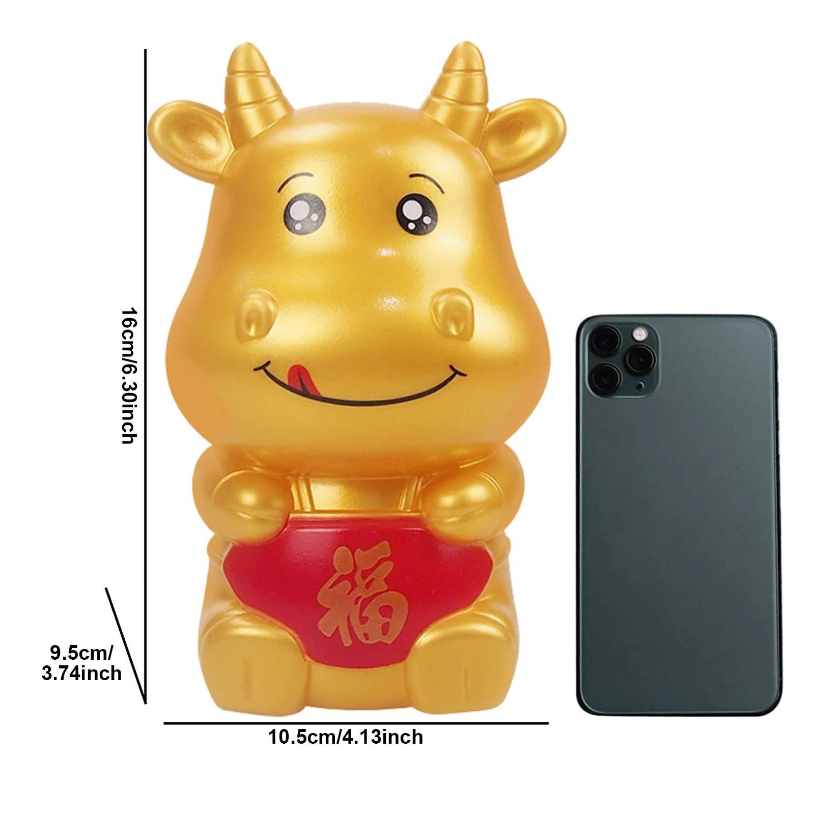 Копилка Милая Детская копилка золотой БЫК мультяшный Ретро бак для монет