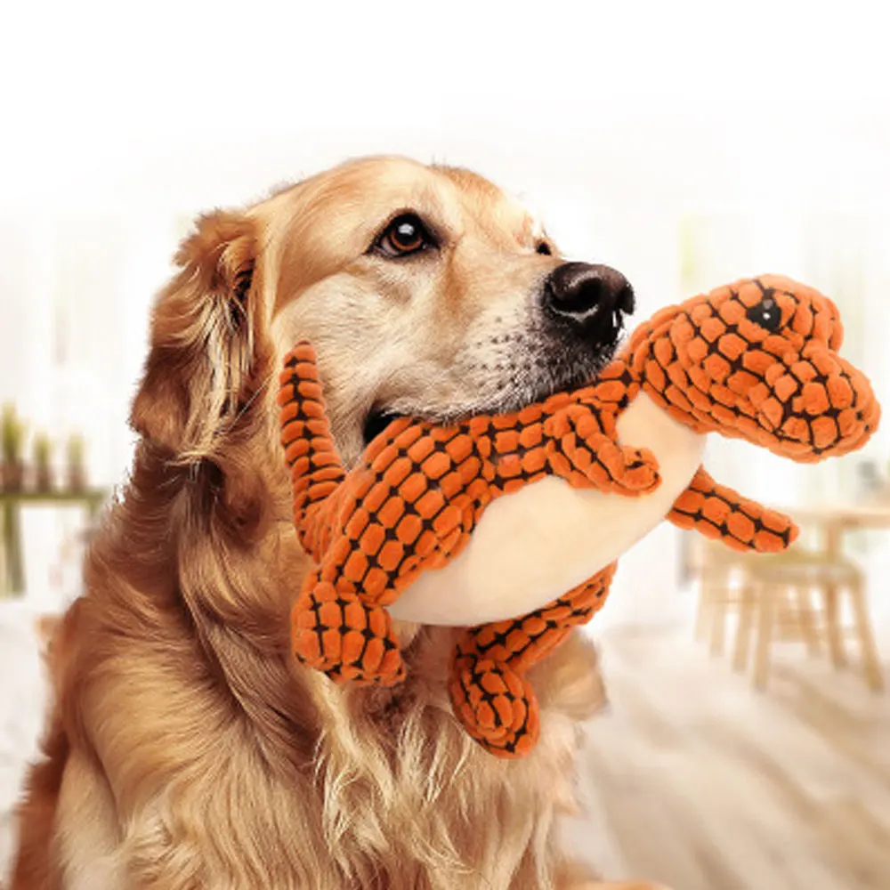 1 шт. плюшевый эхолот динозавра игрушка щенок собака кошка жевательная для