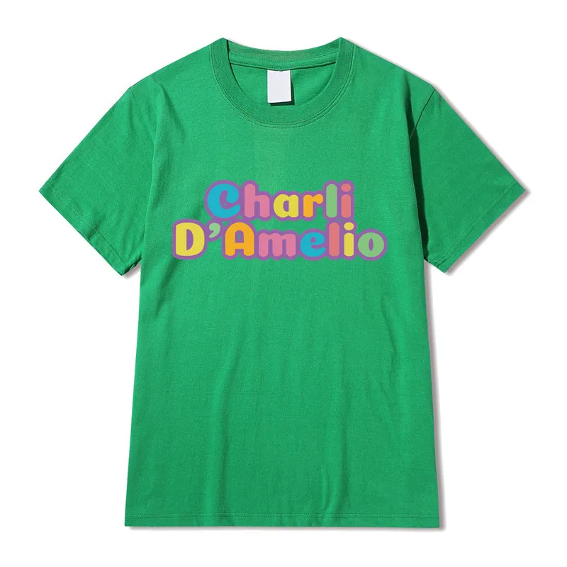 

Cute cartoon letters, colorful and beautiful, trendy unisex tops, 2021 new men's short-sleeved shirts 2021 manga T Shirt Men Jap