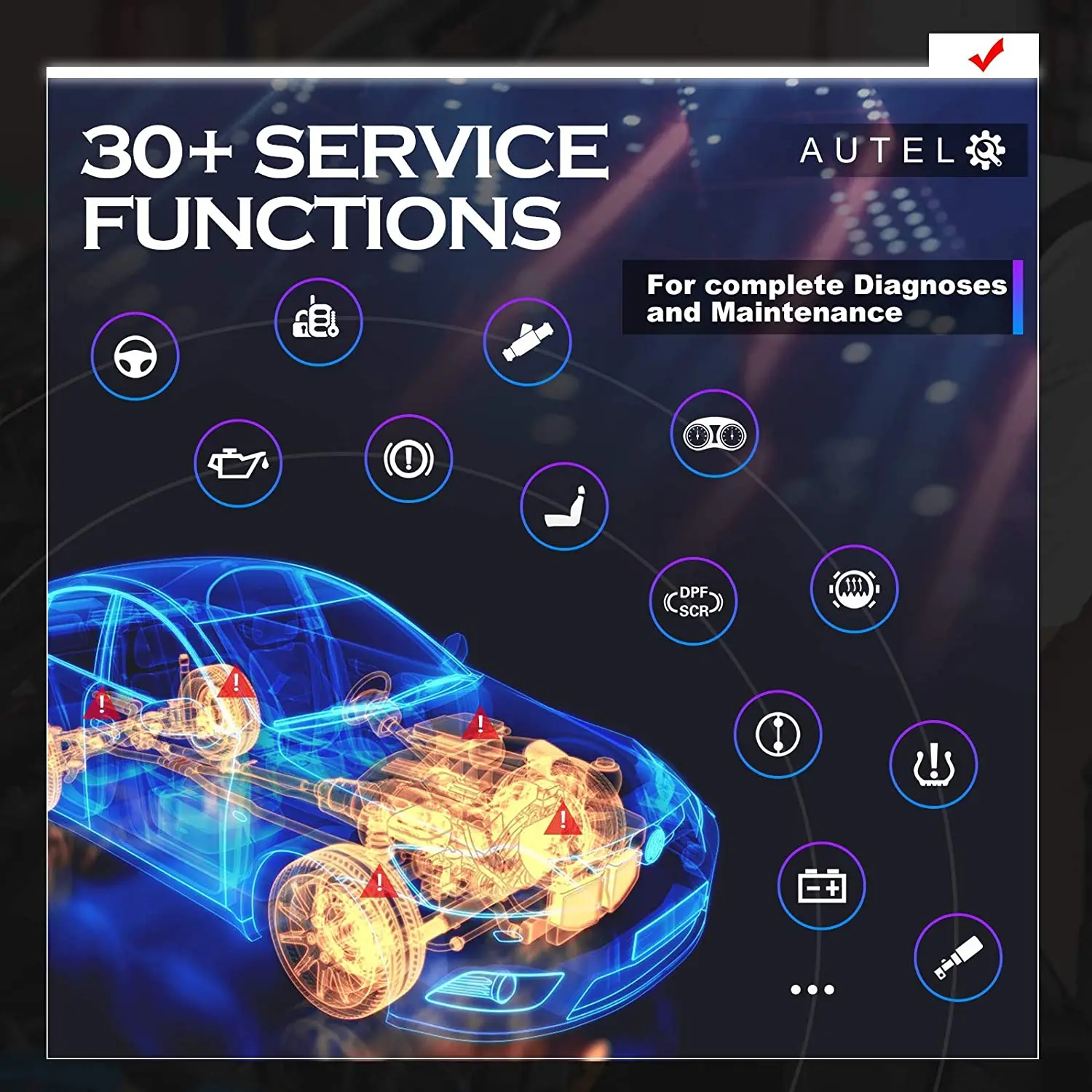 Автомобильный диагностический сканер Autel MaxiCOM MK908P Программирование ЭБУ