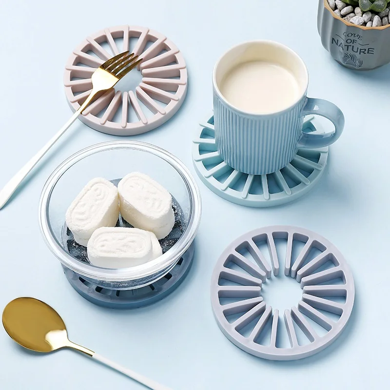 

Tableware Insulation Mat Heat Resistant Bowls Coffee Cups Coaster Anti-skid Placemats For Dining Table Kitchen Accessories