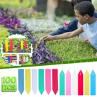 Пластиковые бирки для растений 100 шт., 6 цветов, X 2 дюйма, ярлыки для сада, водонепроницаемые Многоразовые бирки для горшков, маркеры для растений, садовых растений