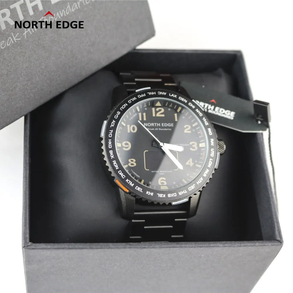 Подарочный браслет для часов North EDGE плавающие спортивные Смарт часы 1 3 дюйма