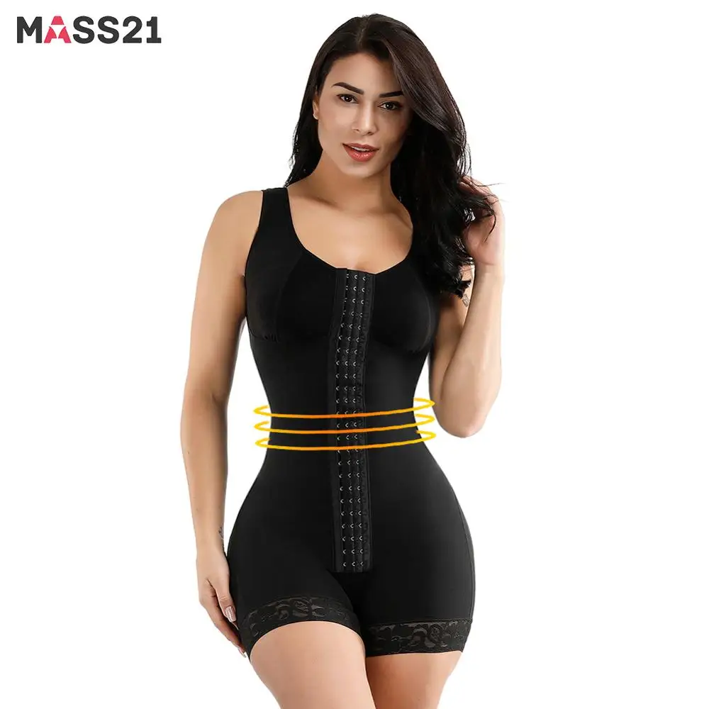 Массажер для тела MASS21 корректирующее боди с кружевными крючками и u-образным