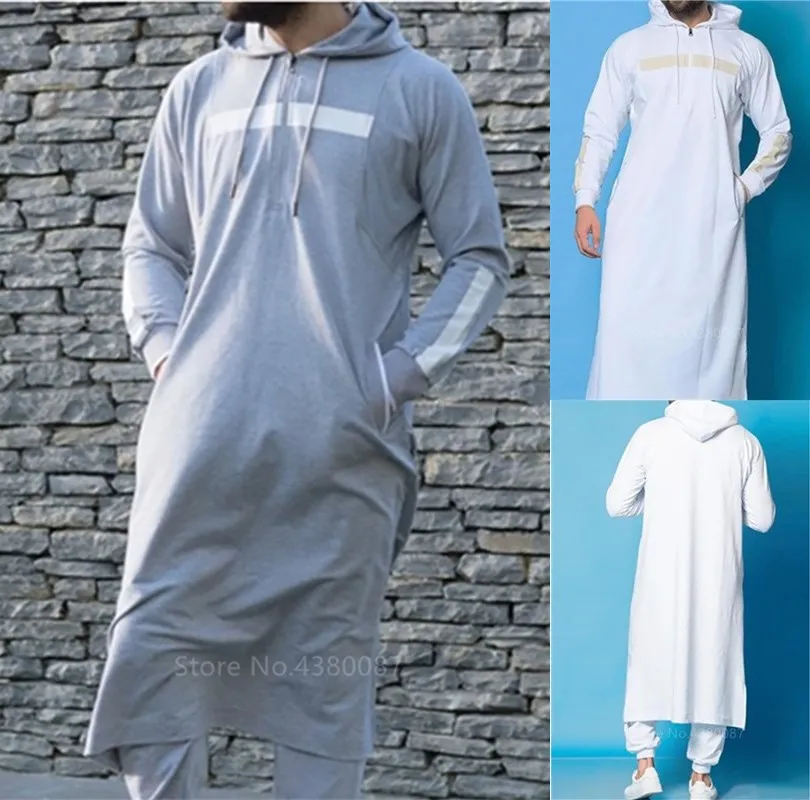 Новая мусульманская Саудовская Аравия Арабская абайя Мужская Jubba Thobe одежда