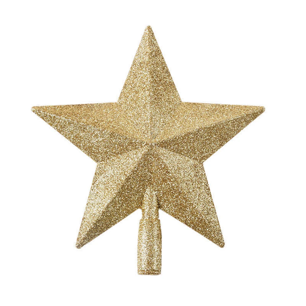 

Large Glitter Star High Qulity Christmas Xmas Tree Topper Decoration For Christmas Wedding New Year Party Treetop Decor