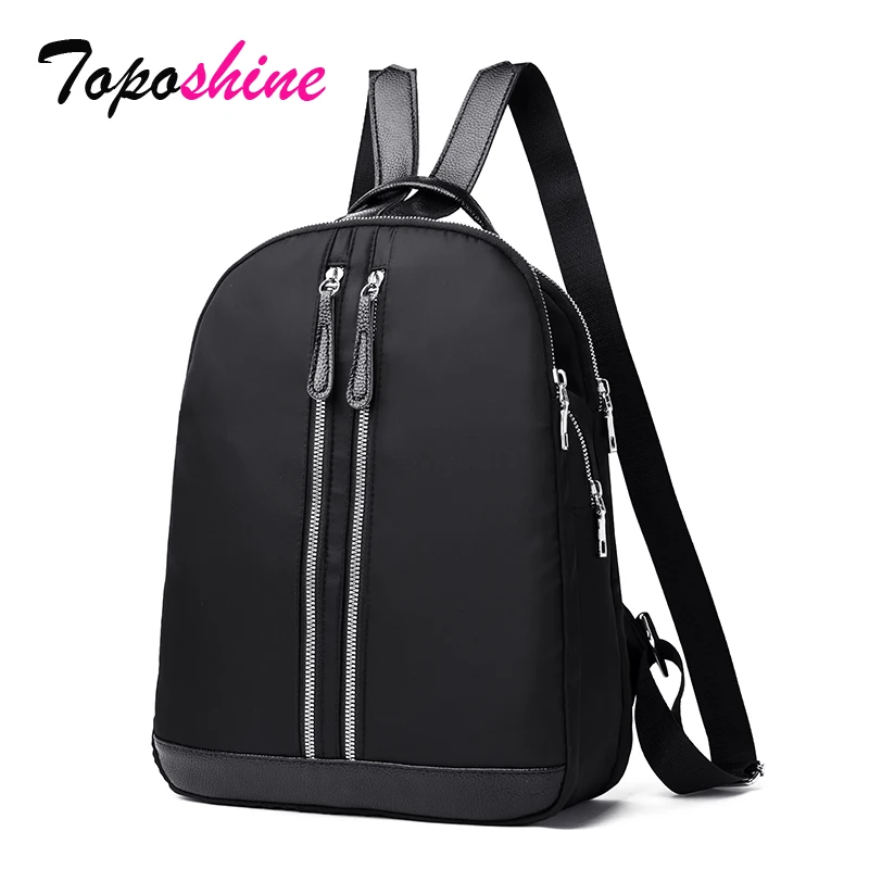 3 слоя Карманные женские рюкзаки черные туфли оксфорды Женские мягкие школьные