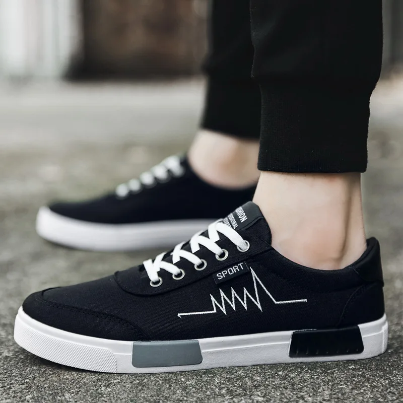 

2021 Spring Trend Men's Shoes Wild Fashion Casual Canvas Shoes Men's Cloth Shoes Student Running Board Shoes Skateboard Shoes