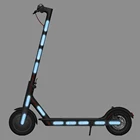 Светоотражающие наклейки для электрического скутера, аксессуары для ступицы колеса корпуса для Xiaomi M365Pro, предупреждающая наклейка для ночной безопасности для Ninebot G30