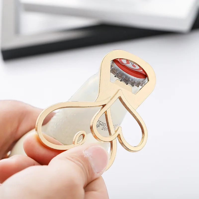 Подарок на день Святого Валентина сувениры открывалка для бутылок в форме сердца