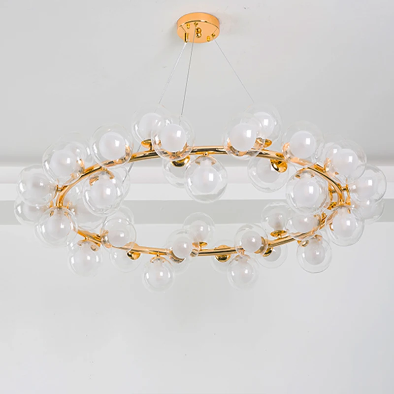 Lámpara de araña de cristal moderna, candelabro de luz dorado de lujo, G4, grande, moderna