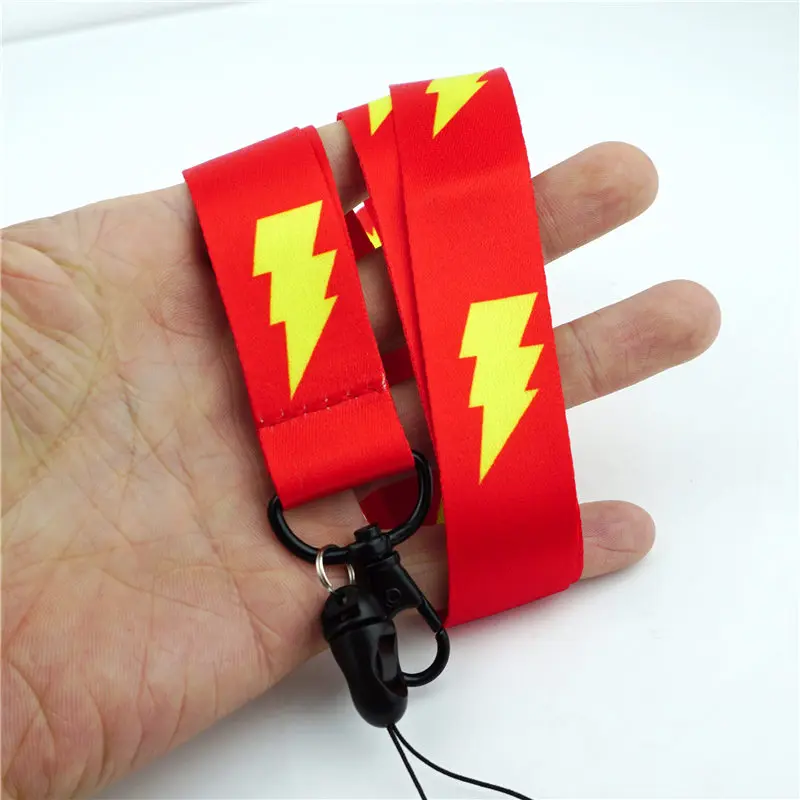 Shazam красный ремешок для шеи Мобильный телефон камера ID значок держатель ткань