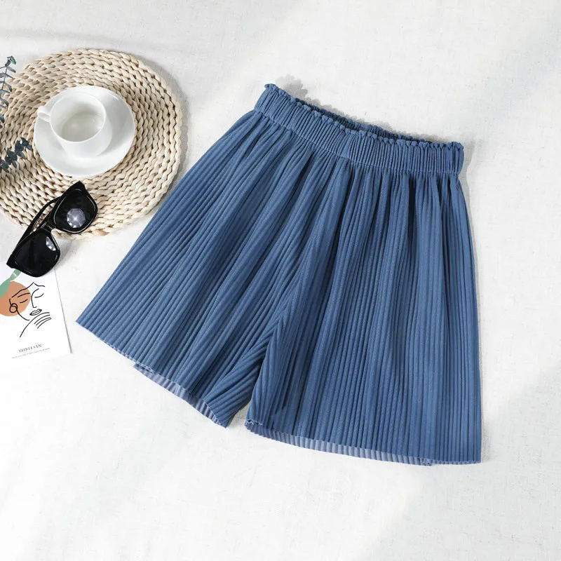 

Sashes Casual Women Denim Shorts Crimping High Waist Slim Summer Jeans Shorts Feminino white