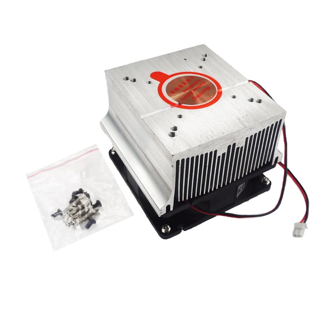 

Radiator Heatsink Cooling fan Kits Aluminum heat dissipation DC12V For 20W 30W 50W 100W High Power Led