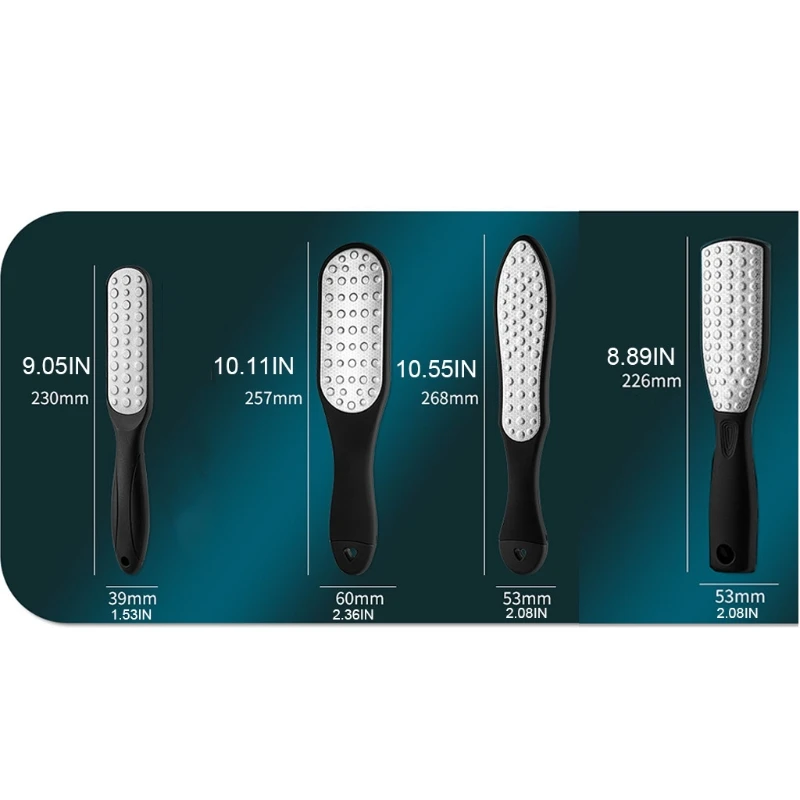

Stainless Foot Files Steel Pedicure and Dual Sided Foot File Hard Skin Remover Professional Foot Care Tool for Hard Skin