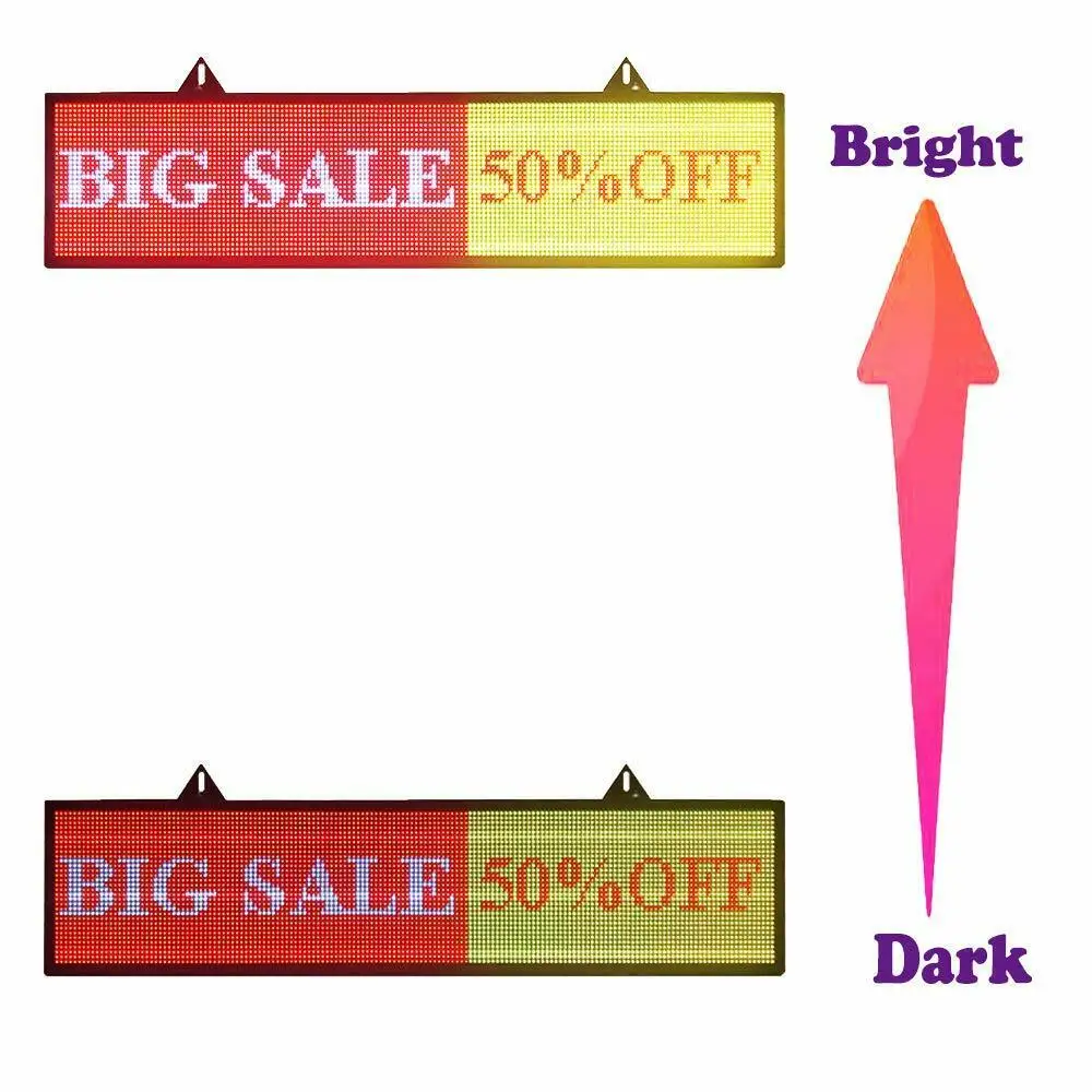Светодиодный WiFi + USB RGB 7 видов цветов Sign 40 &quotx 8" с высоким разрешением P10 и новой