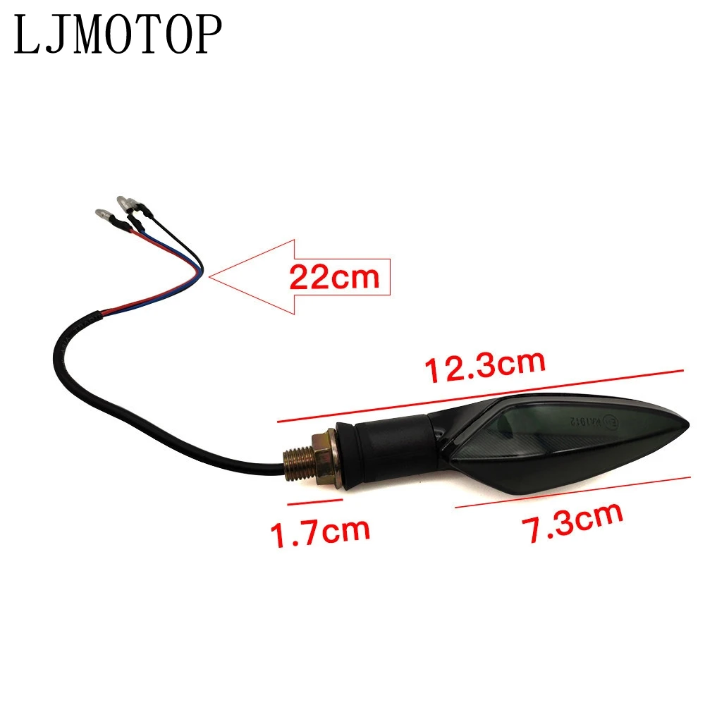 Universal Motorcycle LED Turn Signals Light Indicator signal tail light For Yamaha YZF R3 R25 R6 600R FZR 600 |