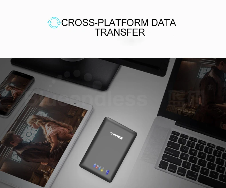 2,5 дюймов WiFi HDD корпус доступ к HDD через телефон или ПК power bank функция эксклюзивное приложение
