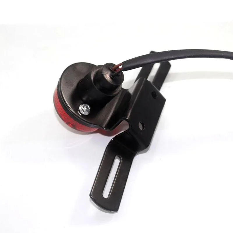 12V 5W Ultra Bright Universal Plastic Stop License Plate LED Tail Light Motorcycle Lamp with Metal Frame |