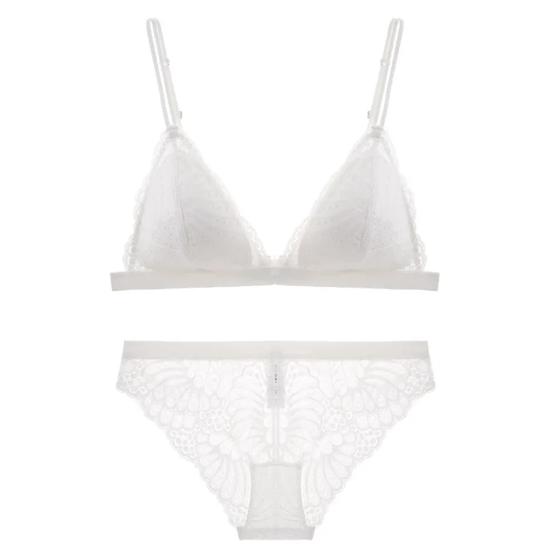 Модный сексуальный комплект с бюстгальтером Женское кружевное белье эффектом