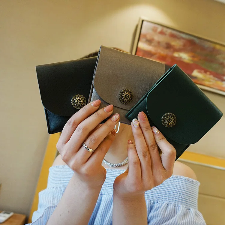 

2019 New Fashion Slim Mini Wallet Lady Short Solid Women Wallets Money Bag Hasp PU Leather Small Cute Coin Purse Card Holder