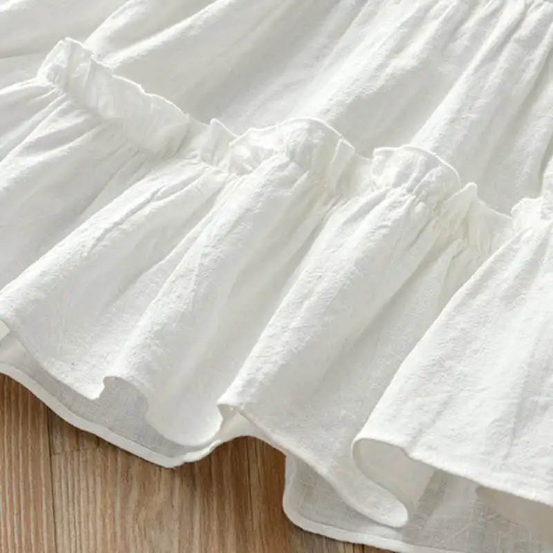 Новинка 2020 одежда для девочек на весну и осень рубашка средней длины с длинными