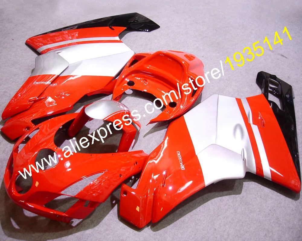 Серебристый красный набор для черного корпуса капот Ducati 749 999 2003 2004 749s 03 04