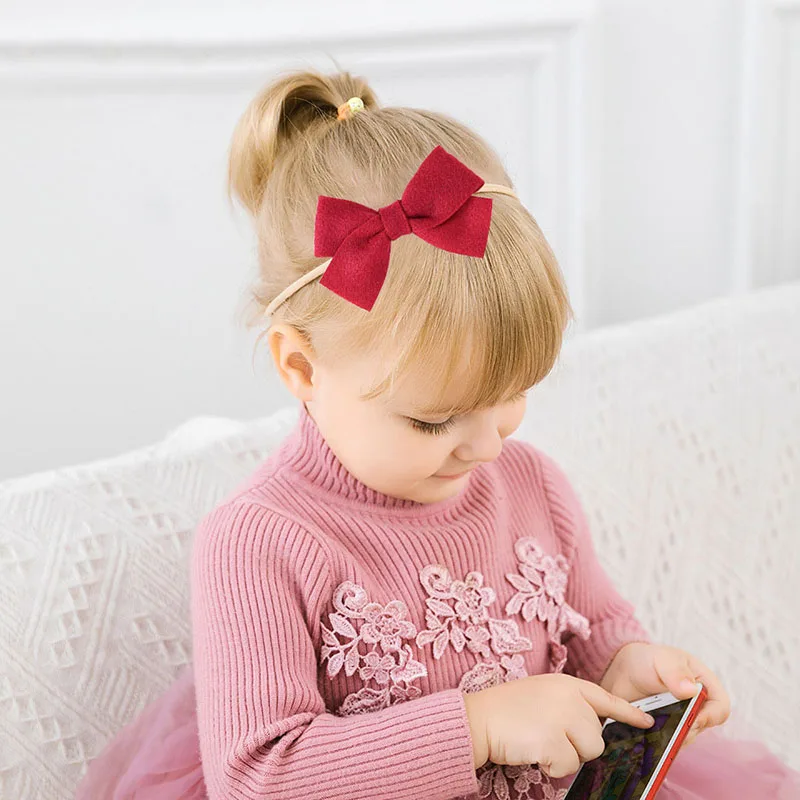 3 шт./компл. симпатичная Детская повязка на голову с бантом детская для