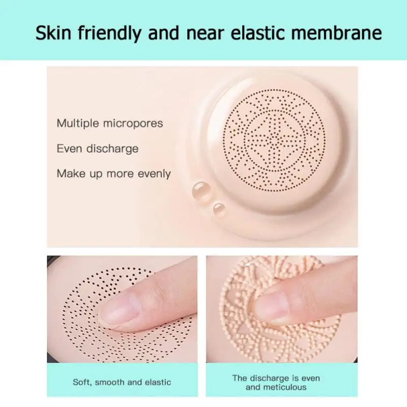 ZODONI Glowing Flawless Air Cushion BB Cream Small Mushroom Head Oil Control Moisturizing Liquid Foundation CC With Puff |