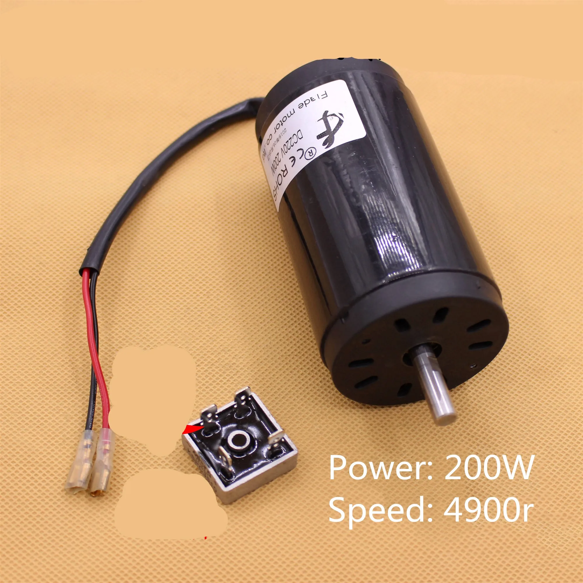 

220 В 200 Вт 4900 об/мин бесшумный двойной шарикоподшипник моторный шпиндель токарный станок шариковый станок двигатель высокой мощности